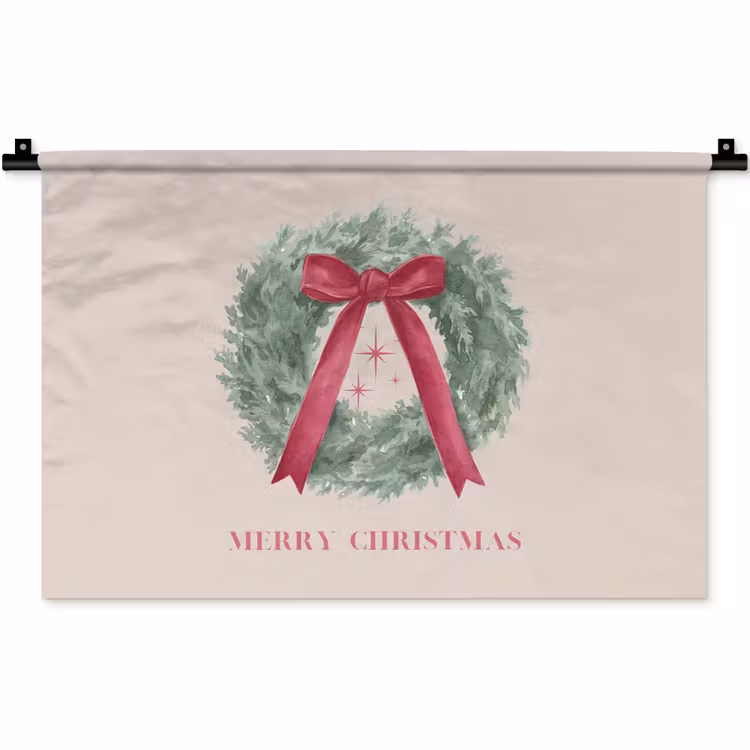 Wandkleed - Winter - Kerst - Tekst