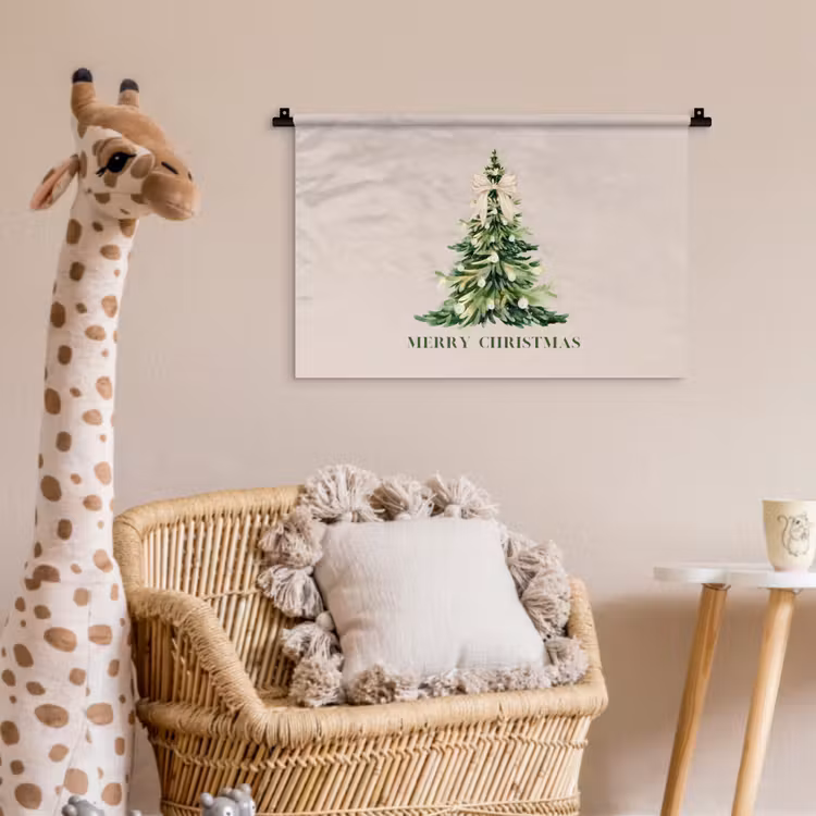 Wandkleed - Kerst - Kerstboom - Tekst — 5