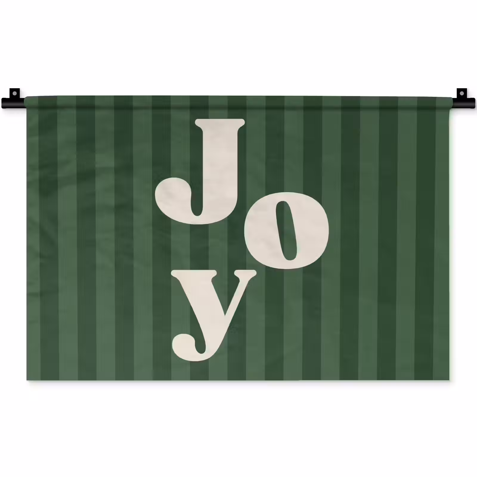 Wandkleed - Joy - Kerst - Tekst - Groen — 1