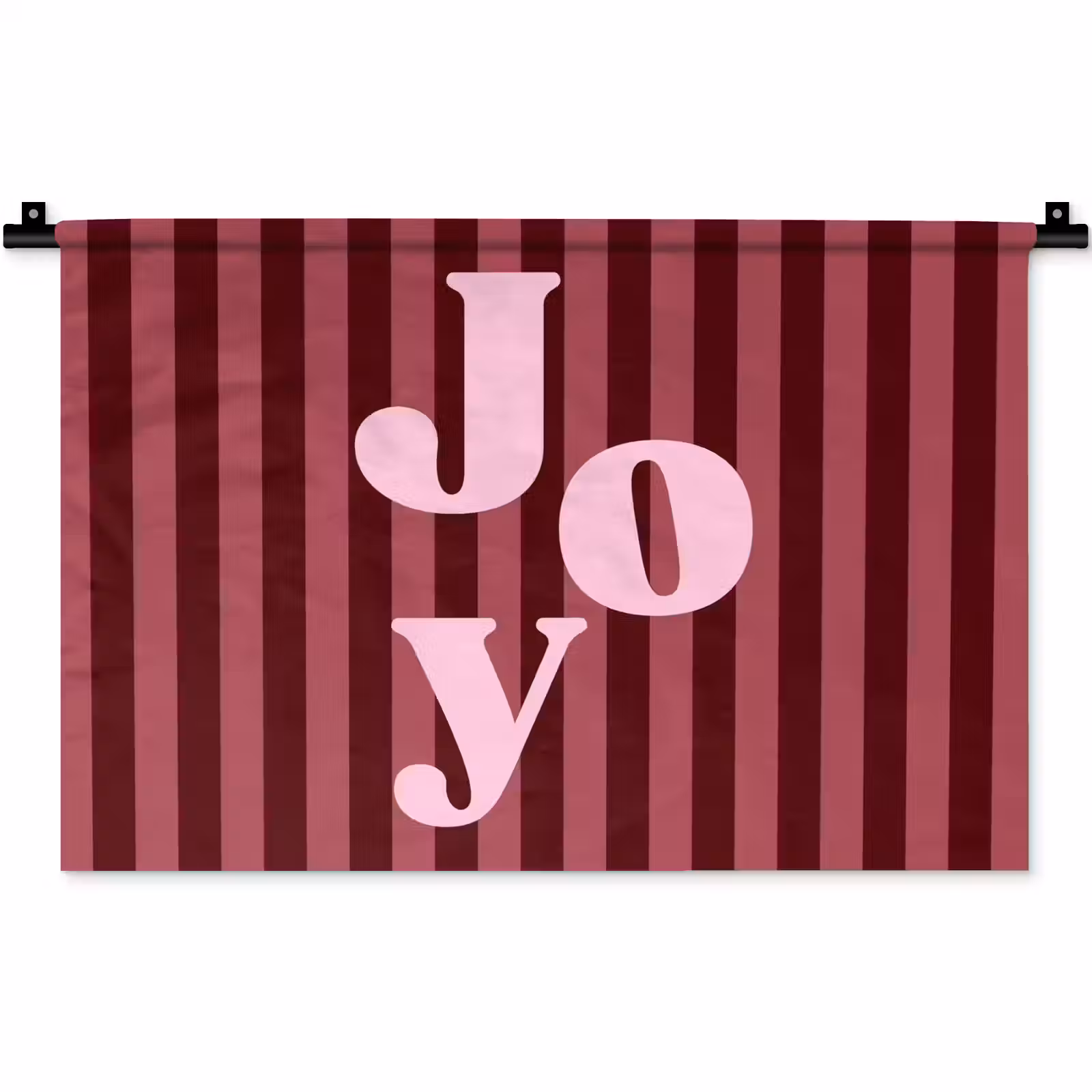Wandkleed - Joy - Kerst - Tekst - Roze — 1