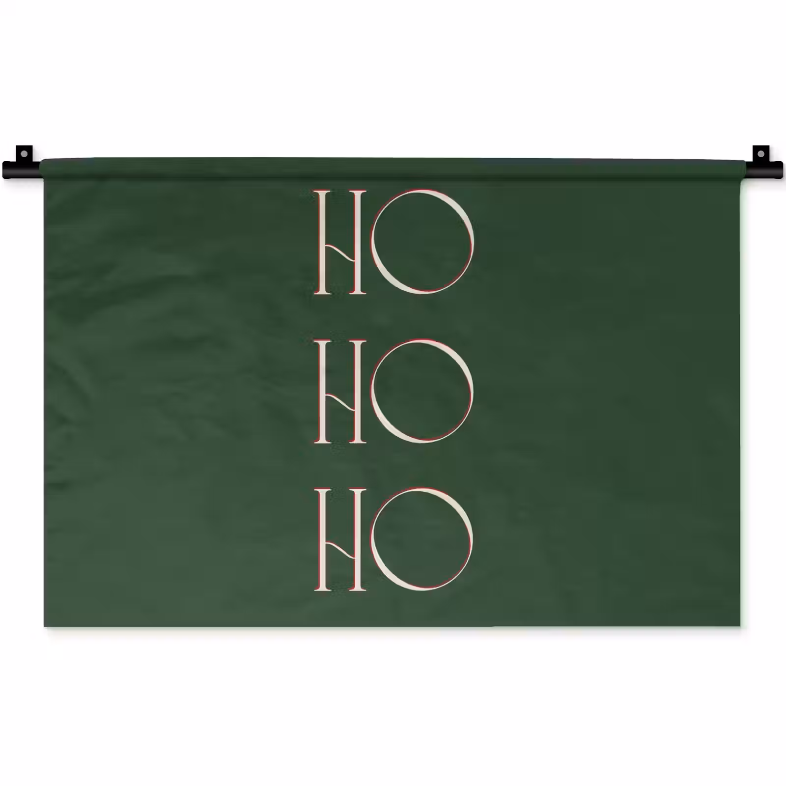 Wandkleed - Tekst - Kerst - Modern - Groen — 1