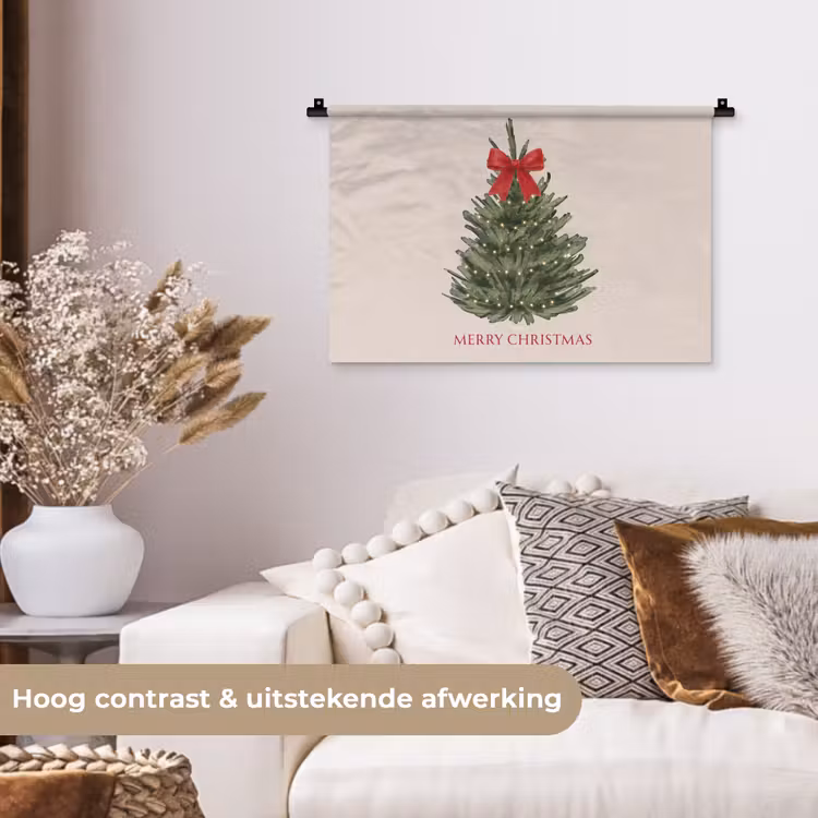 Wandkleed - Tekst - Kerst - Kerstboom — 4