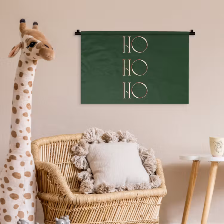 Wandkleed - Tekst - Kerst - Modern - Groen — 5