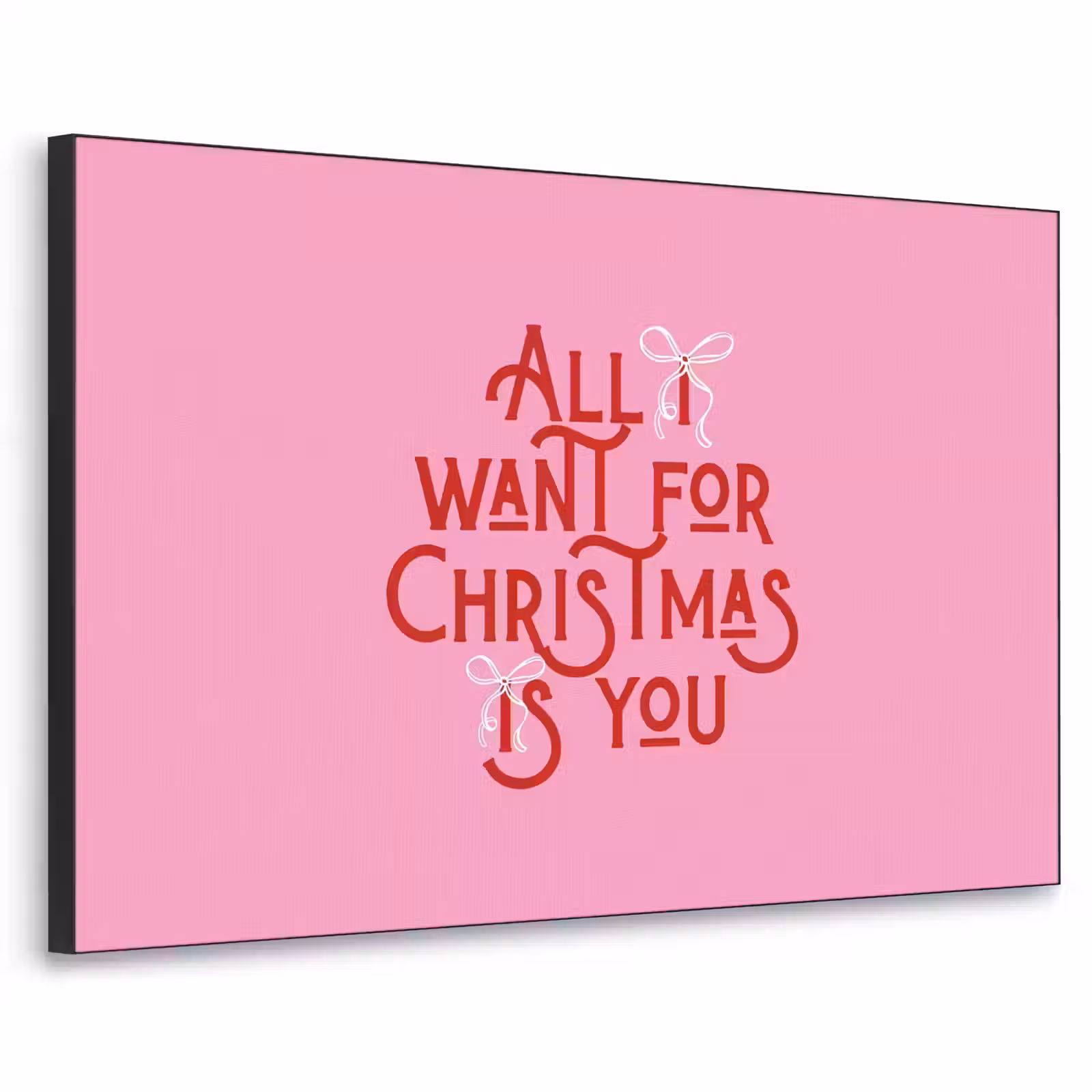 Art Frame - Tekst - Kerst - Roze - Rood — 1