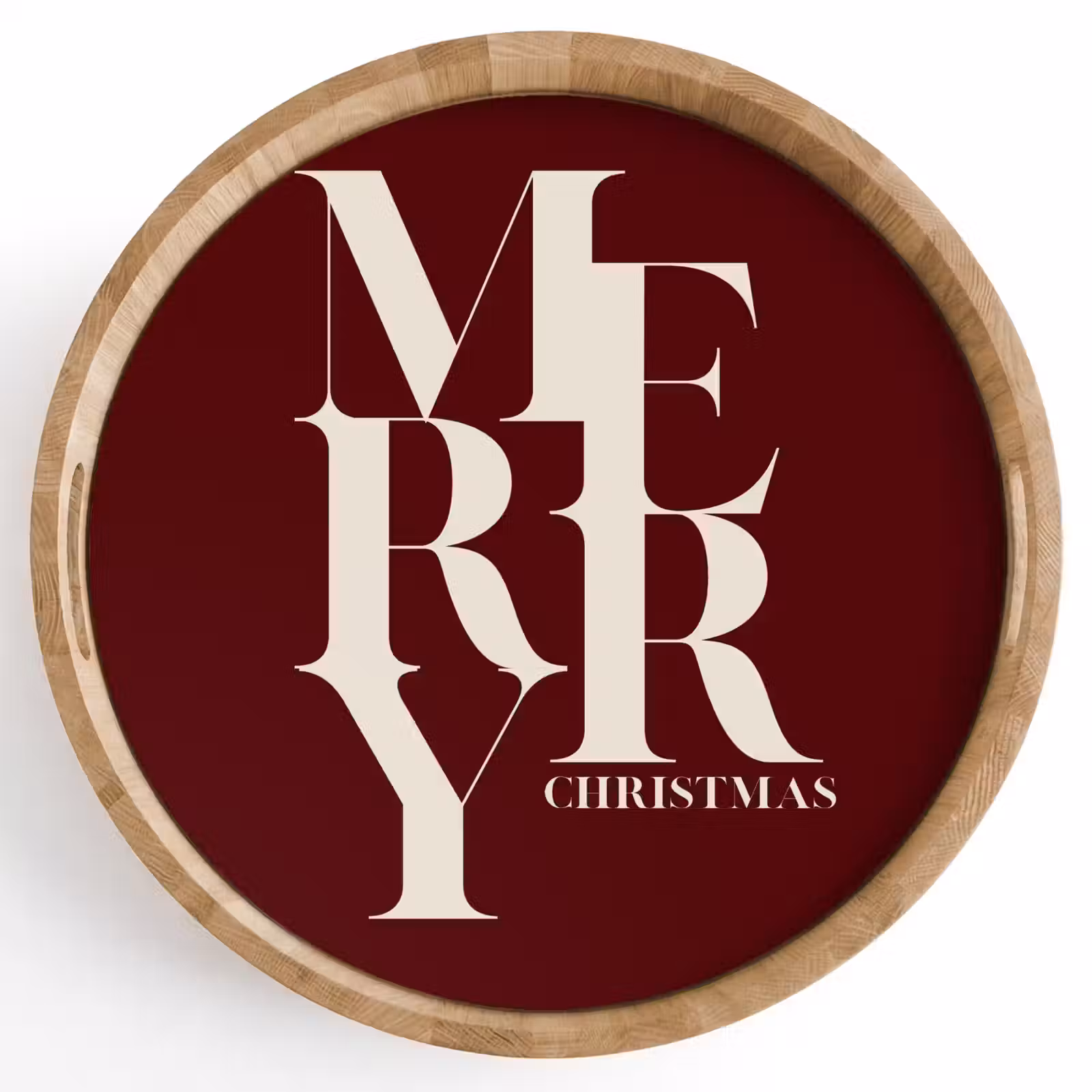 Dienblad - Merry - Tekst - Donker - Rood — 1