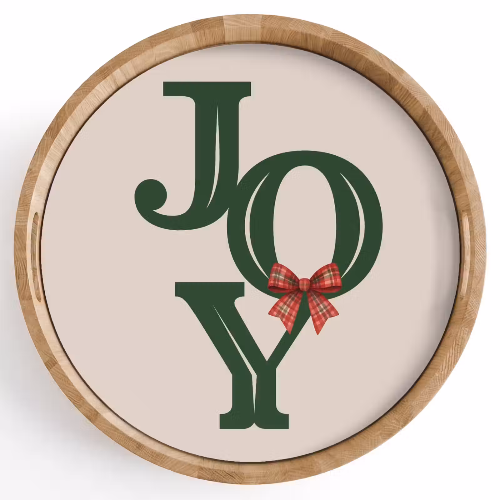 Dienblad - Tekst - Kerst - Groen — 1