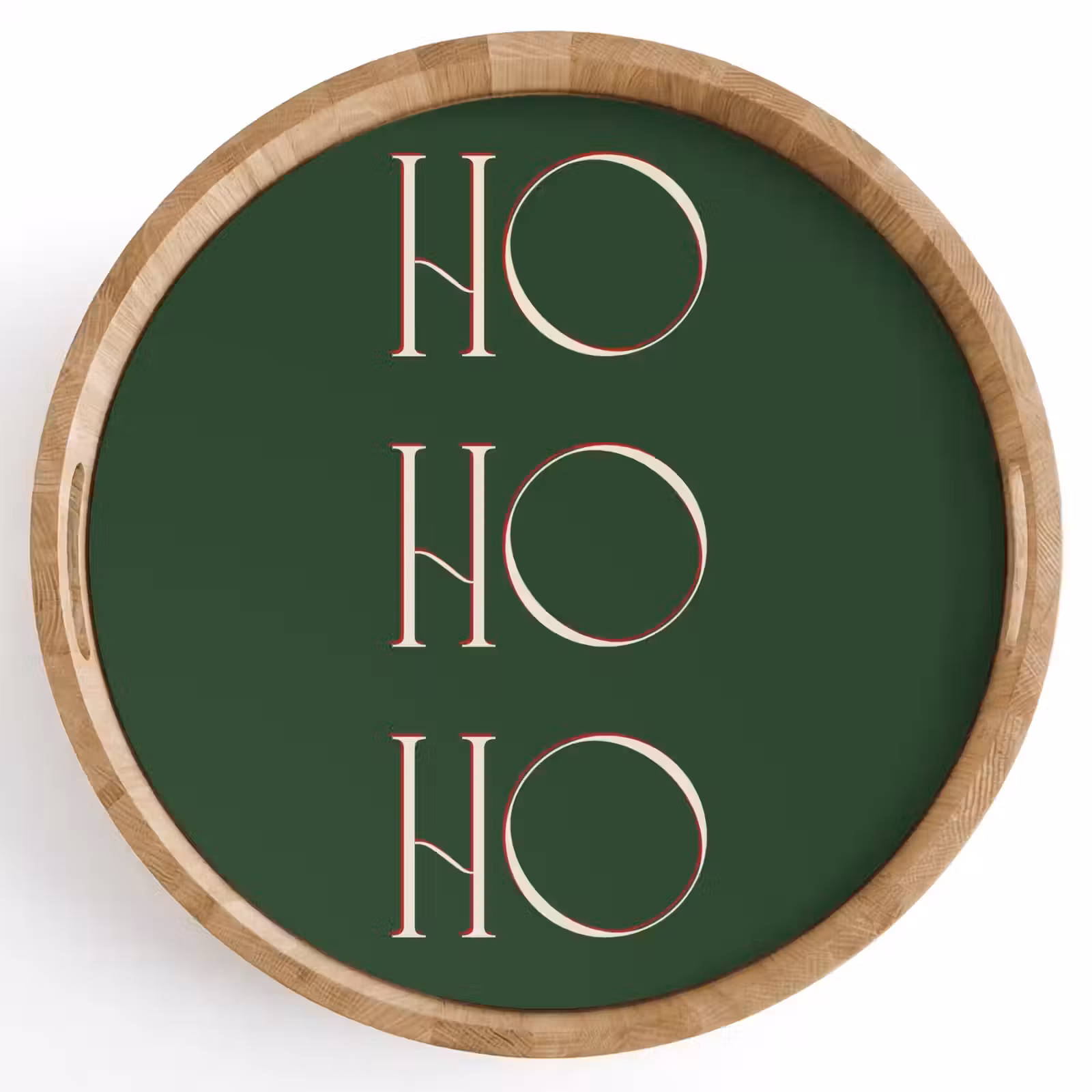 Dienblad - Tekst - Kerst - Modern - Groen — 1