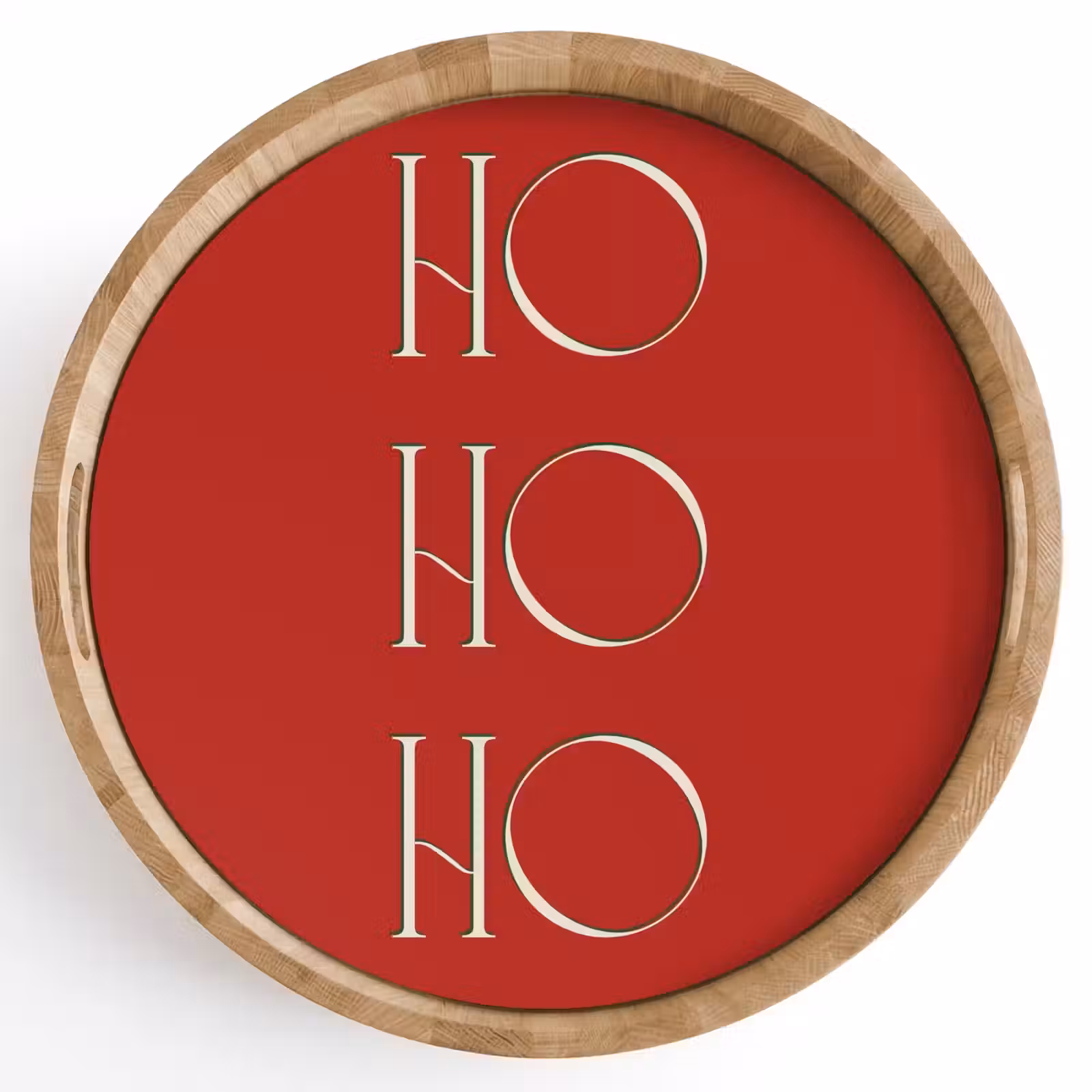 Dienblad - Tekst - Kerst - Modern - Rood — 1