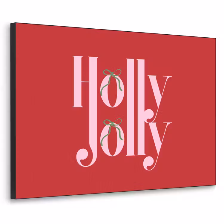 Art Frame - Kerst - Roze - Rood - Tekst