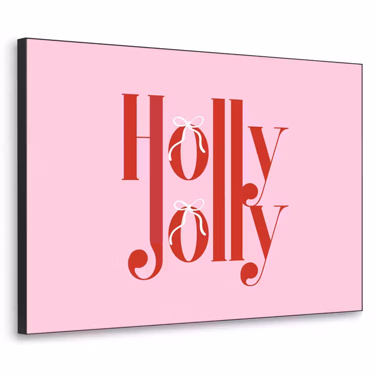 Art Frame - Kerst - Tekst - Rood - Roze — 1