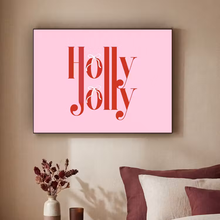 Art Frame - Kerst - Tekst - Rood - Roze — 3
