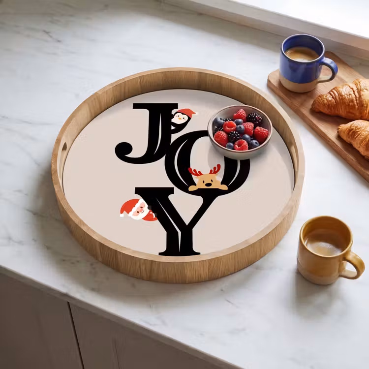 Dienblad - Joy - Animatie - Zwart - Kerst — 4
