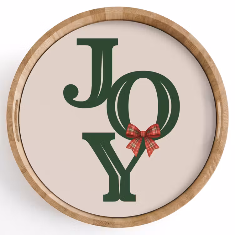 Dienblad - Tekst - Kerst - Groen — 1