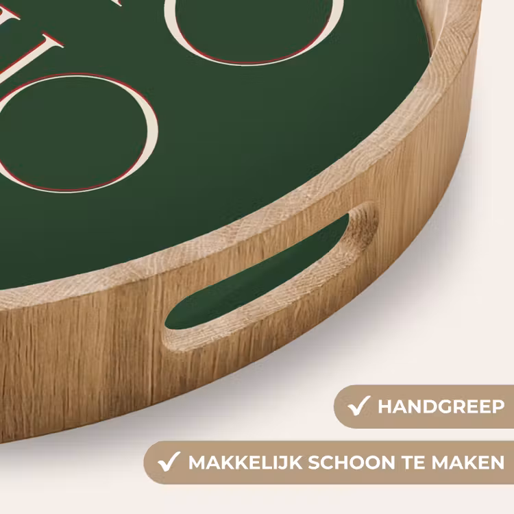 Dienblad - Tekst - Kerst - Modern - Groen — 5