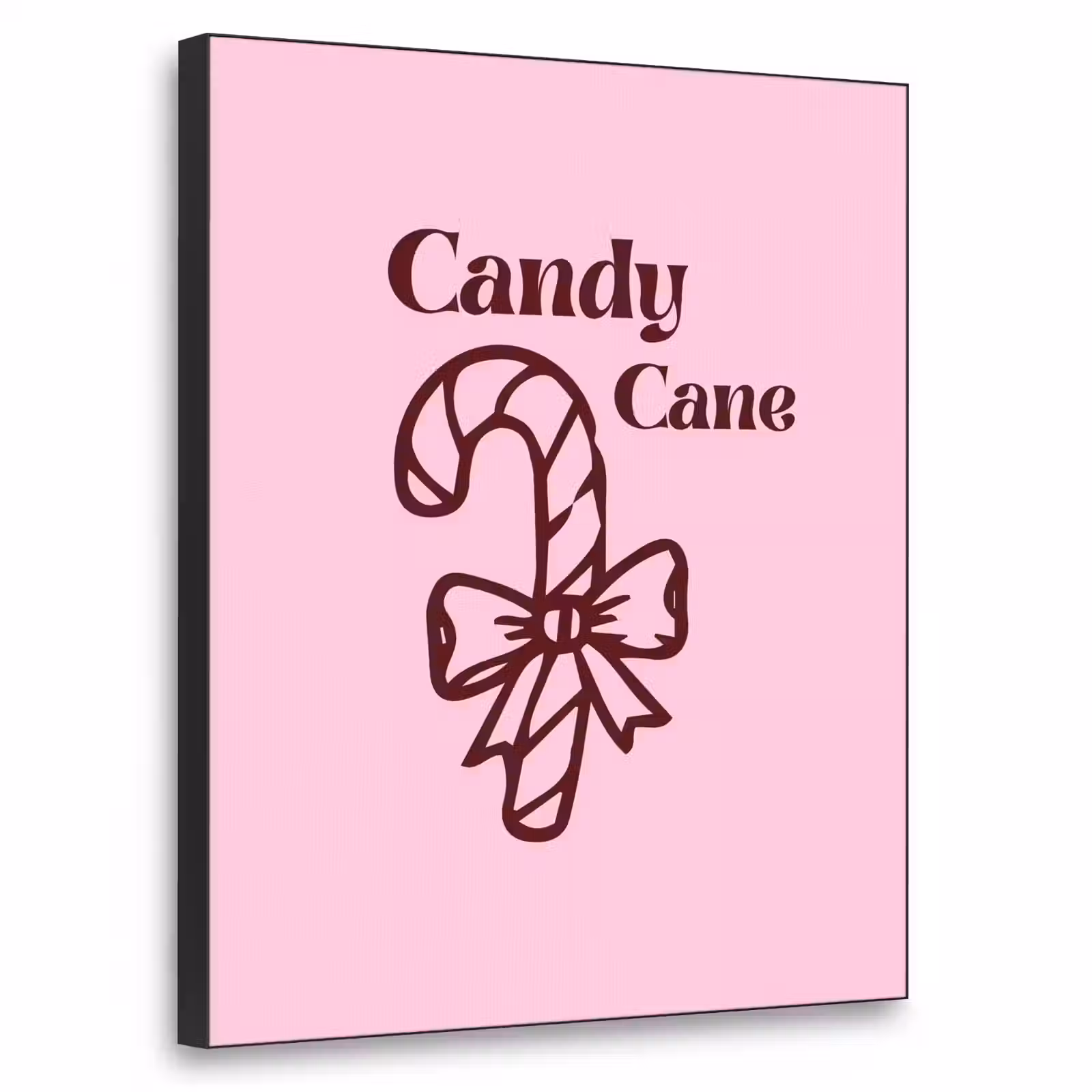 Art Frame - Kerst - Snoep - Tekst - Bruin - Roze — 1
