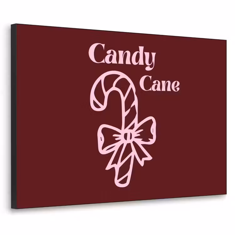 Art Frame - Kerst - Snoep - Tekst - Roze