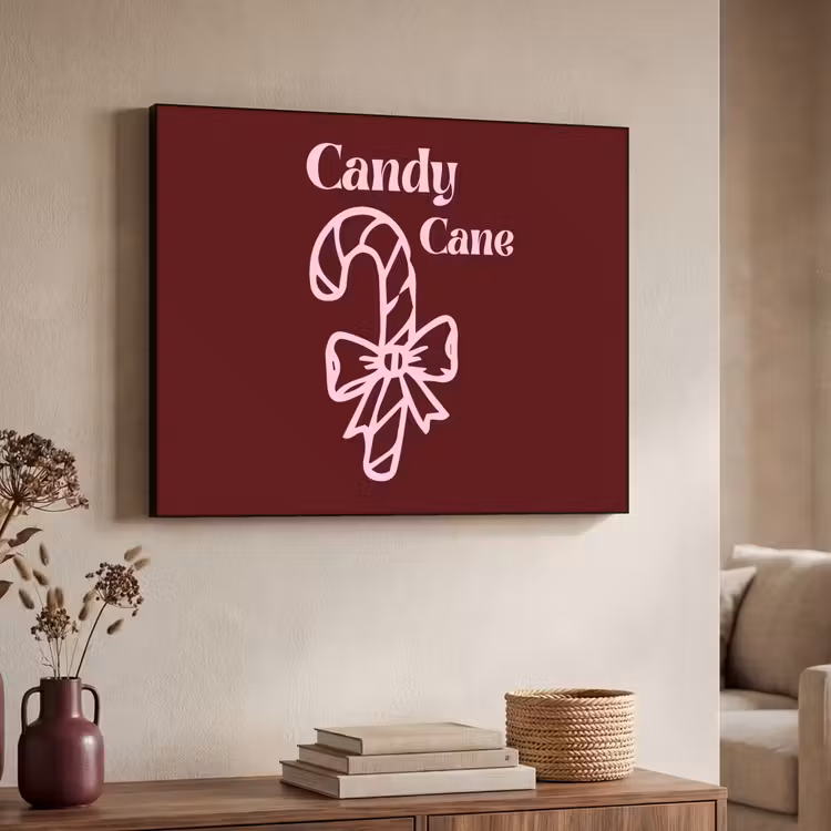 Art Frame - Kerst - Snoep - Tekst - Roze — 7