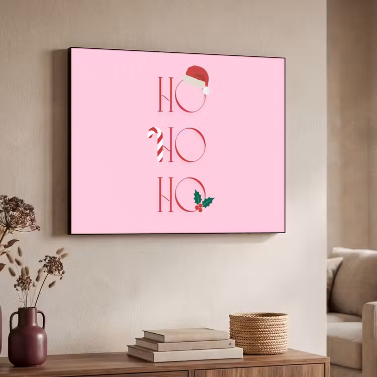 Art Frame - Kerst - Tekst - Roze - Illustratie — 7