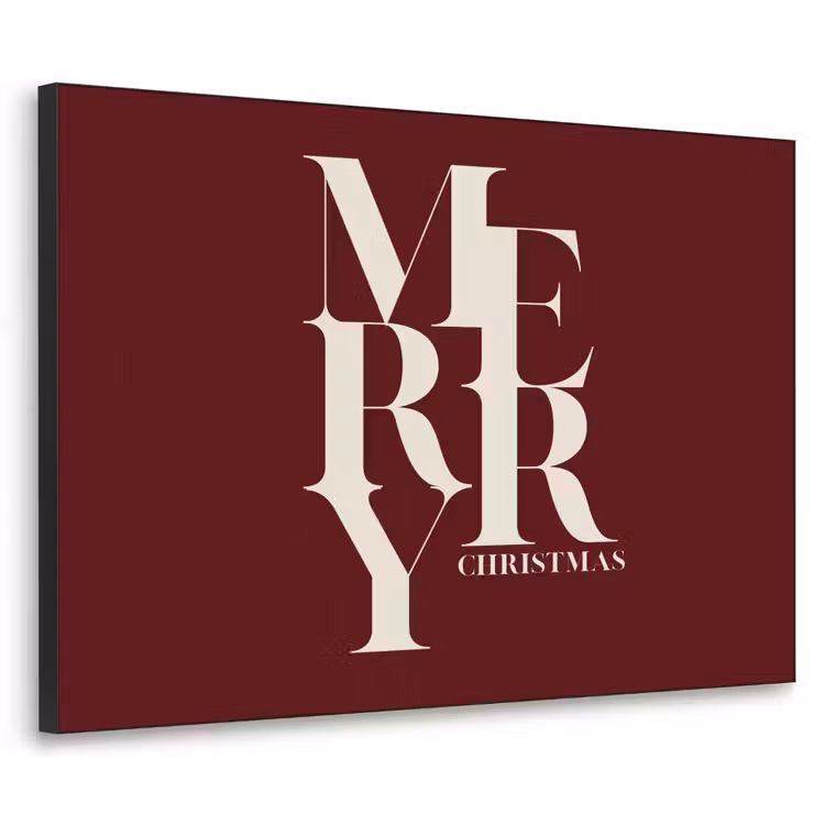 Art Frame - Merry - Tekst - Donker - Rood