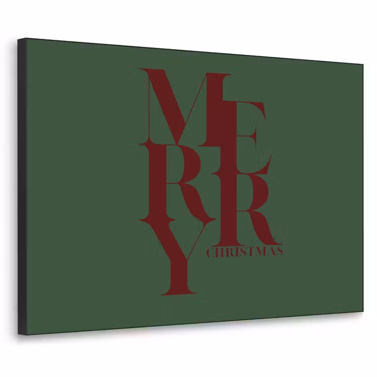 Art Frame - Merry - Tekst - Groen - Kerst