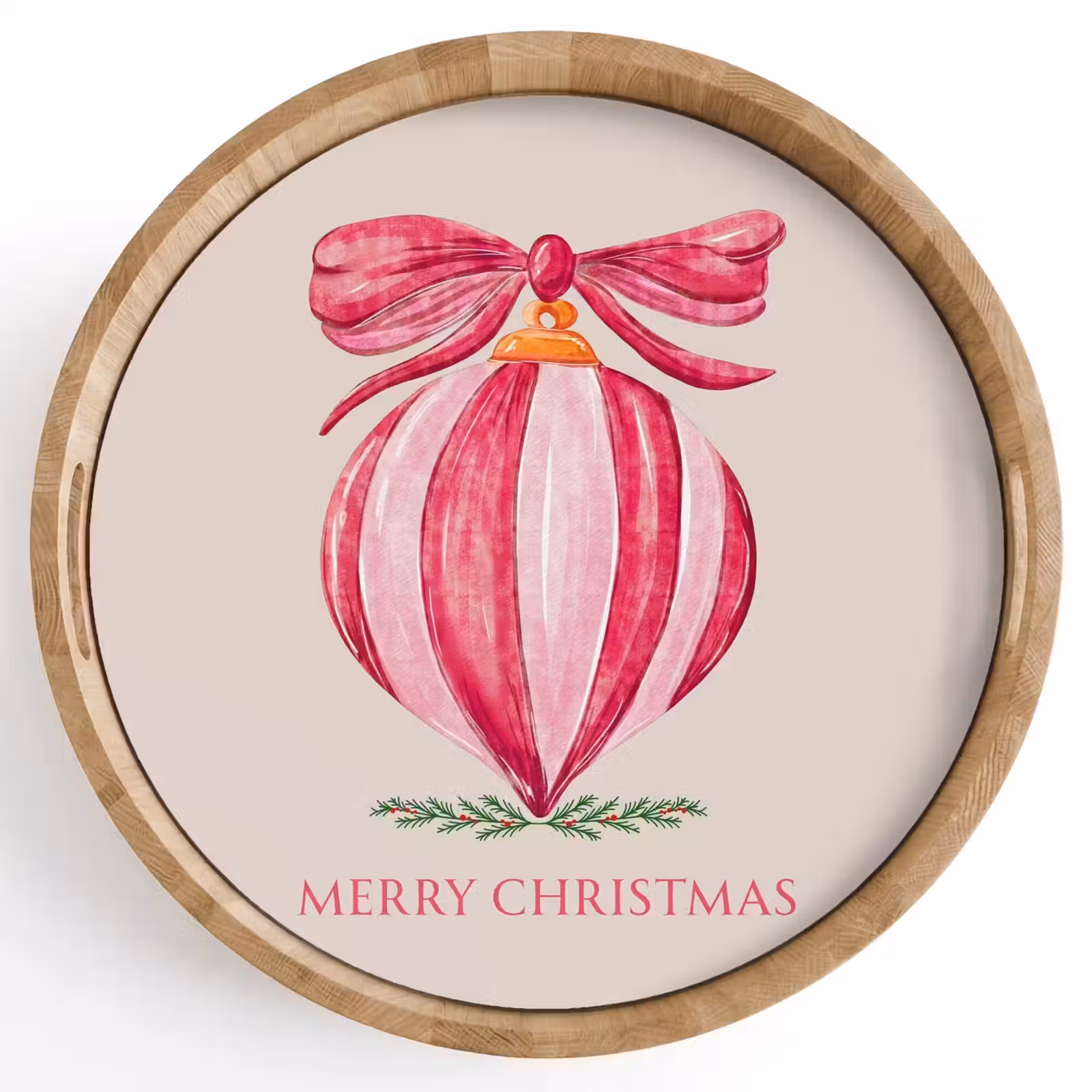 Dienblad - Kerst - Kerstbal - Tekst — 1