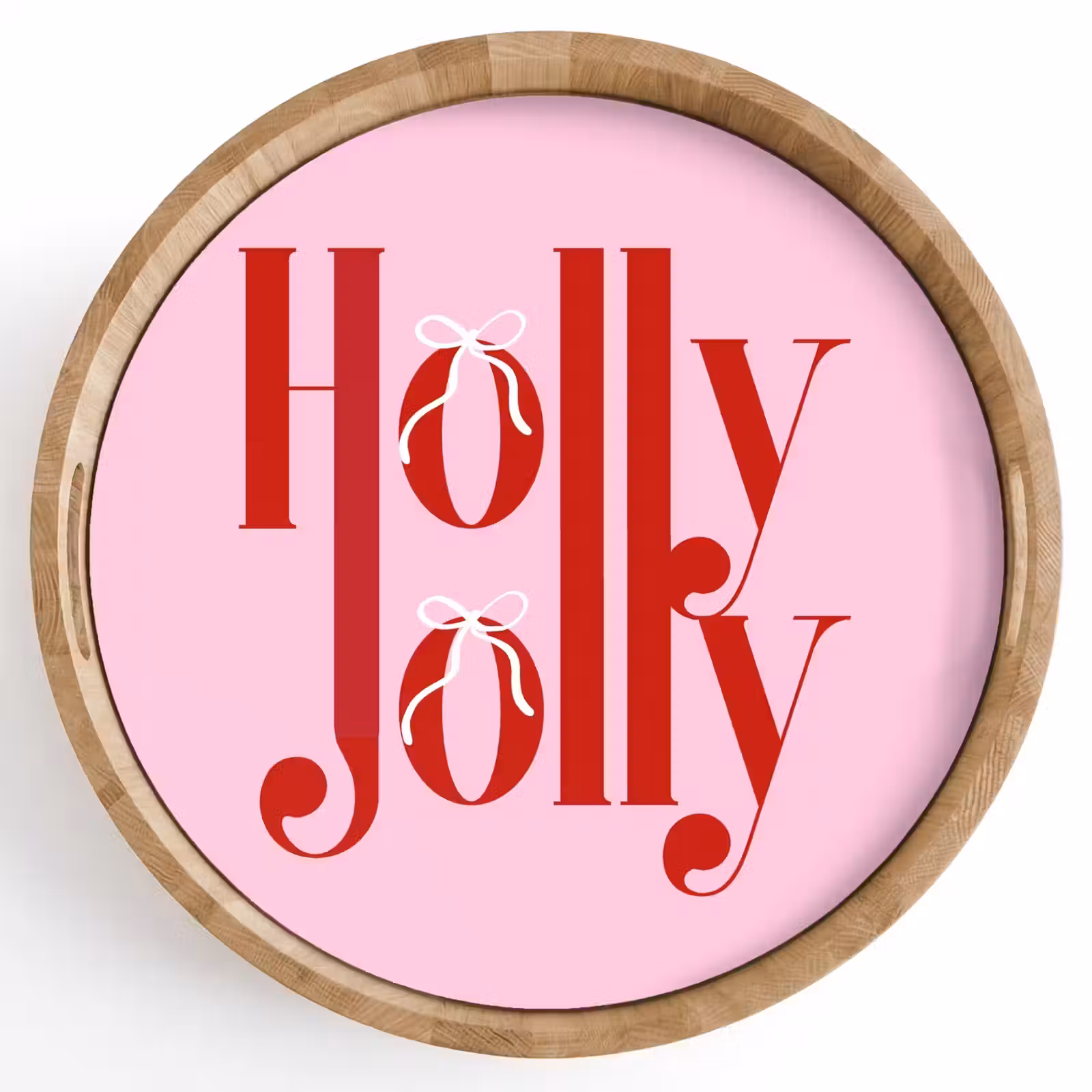 Dienblad - Kerst - Tekst - Rood - Roze — 1
