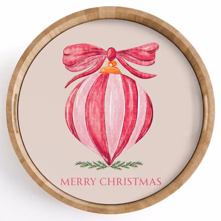 Dienblad - Kerst - Kerstbal - Tekst