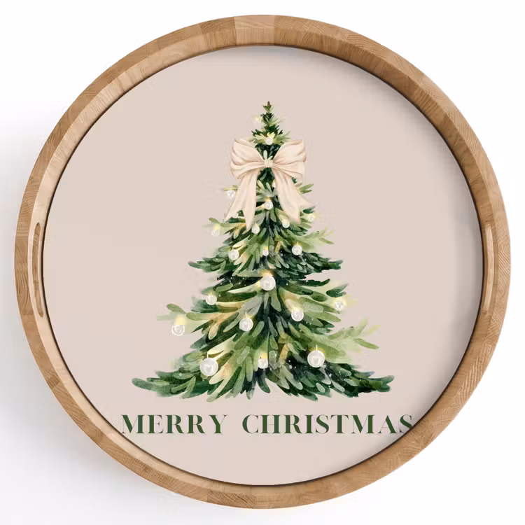 Dienblad - Kerst - Kerstboom - Tekst — 1