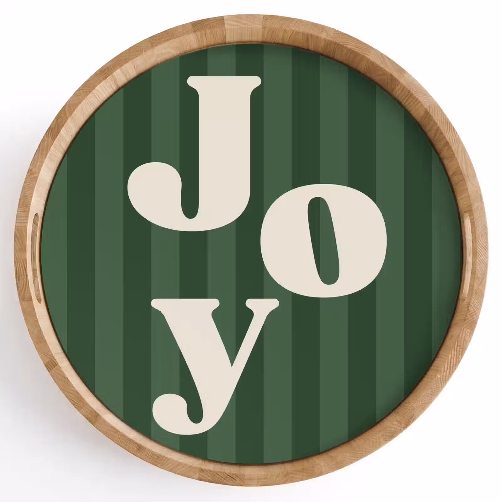 Dienblad - Joy - Kerst - Tekst - Groen — 1