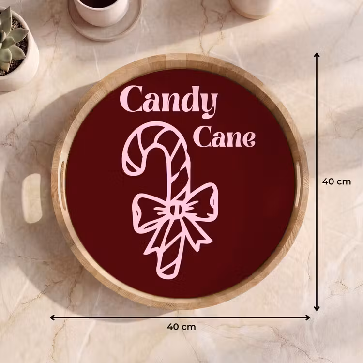 Dienblad - Kerst - Snoep - Tekst - Roze — 9