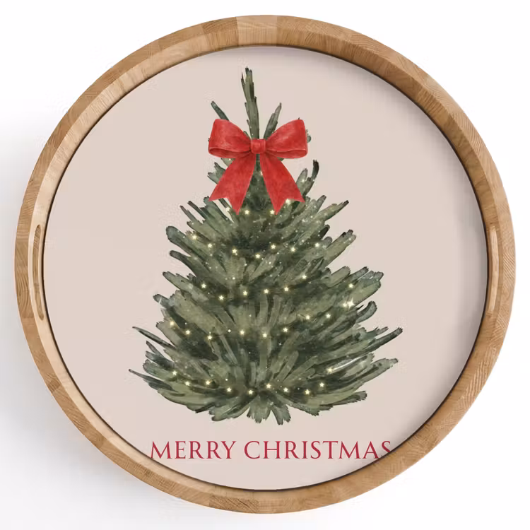 Dienblad - Tekst - Kerst - Kerstboom — 1