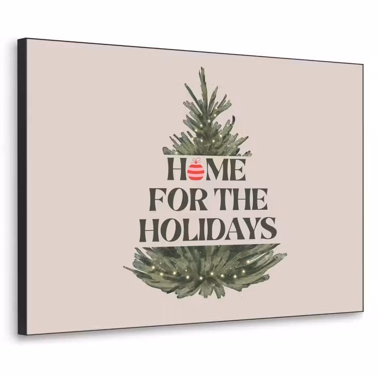 Art Frame - Kerst - Tekst - Kerstboom - Beige