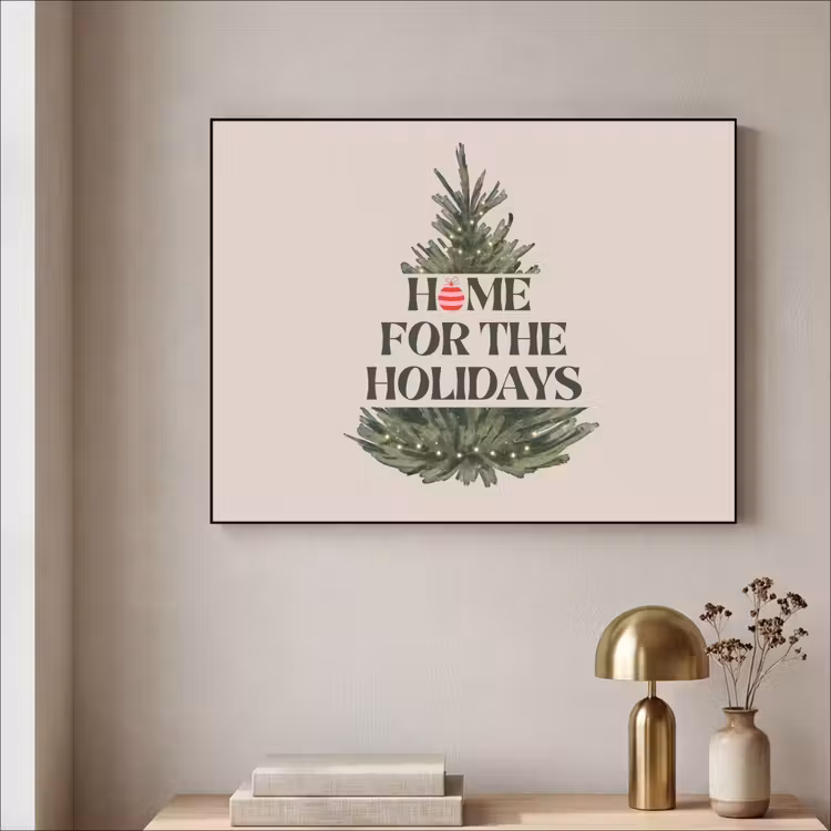 Art Frame - Kerst - Tekst - Kerstboom - Beige — 5