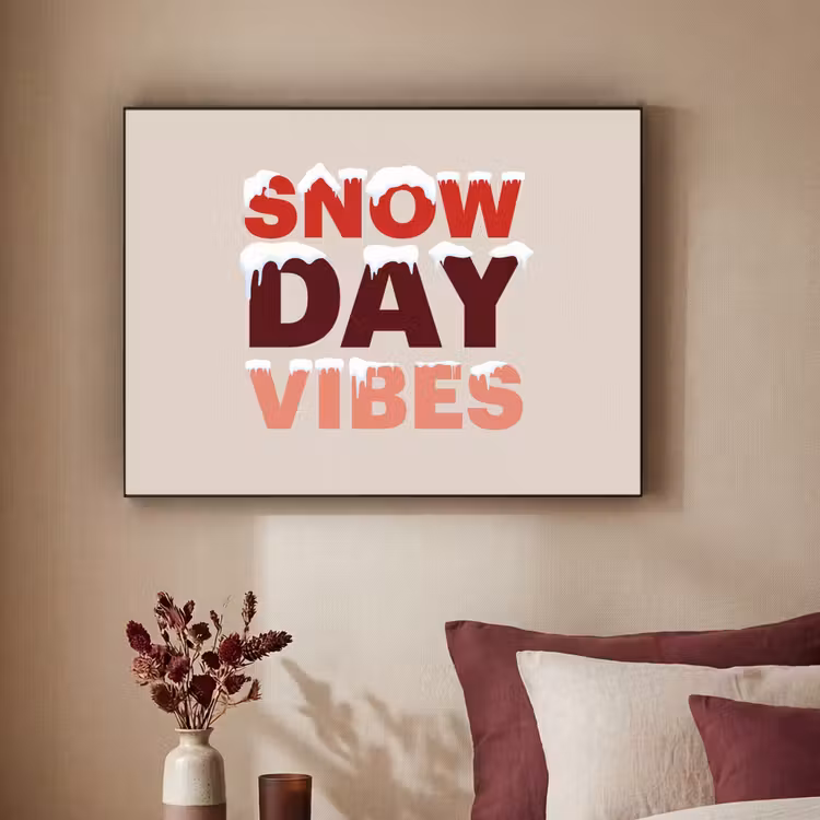 Art Frame - Sneeuw - Kerst - Tekst - Rood — 3