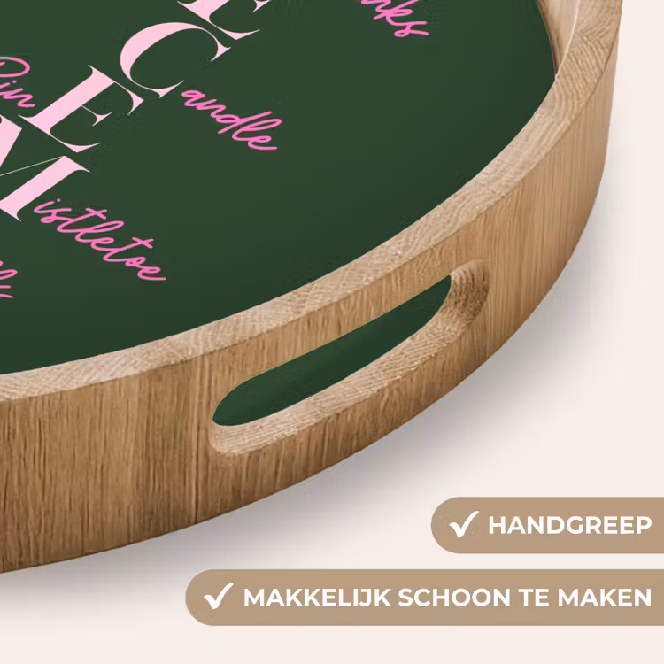 Dienblad - December - Tekst - Kerst - Groen — 5