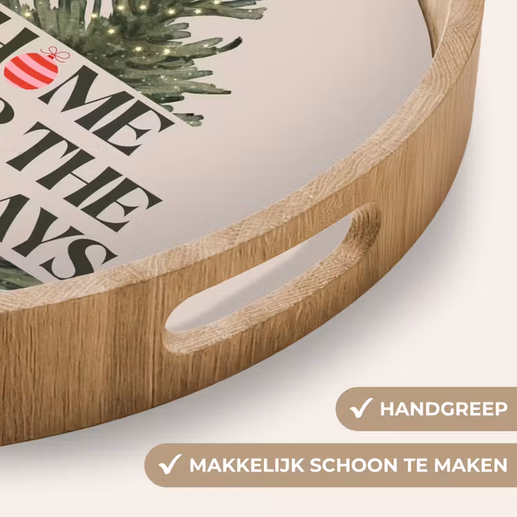 Dienblad - Kerst - Tekst - Kerstboom - Beige — 5