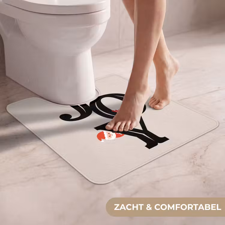 Wc Mat - Joy - Animatie - Zwart - Kerst — 5