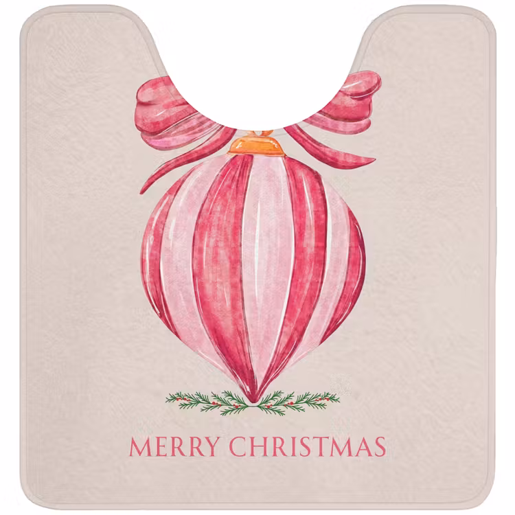 Wc Mat - Kerst - Kerstbal - Tekst