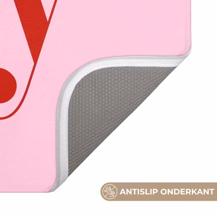 Wc Mat - Kerst - Tekst - Rood - Roze — 4