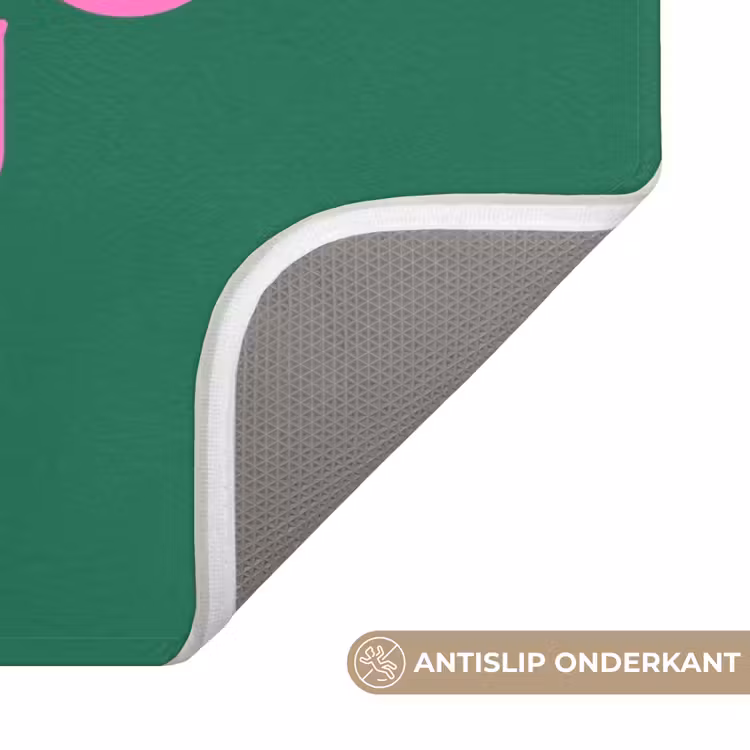Wc Mat - Kerst - Tekst - Roze - Groen — 4