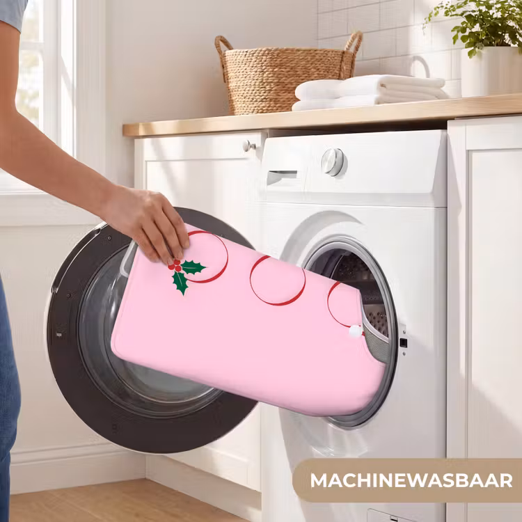 Wc Mat - Kerst - Tekst - Roze - Illustratie — 6