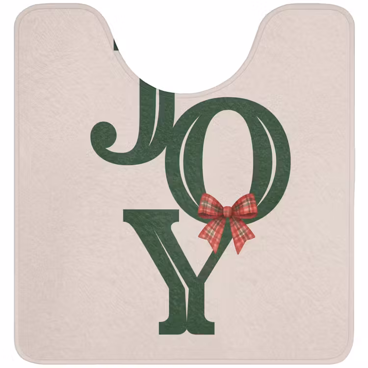 Wc Mat - Tekst - Kerst - Groen — 1