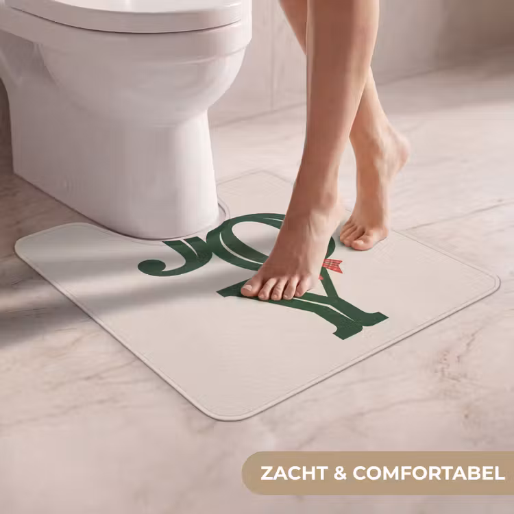 Wc Mat - Tekst - Kerst - Groen — 5