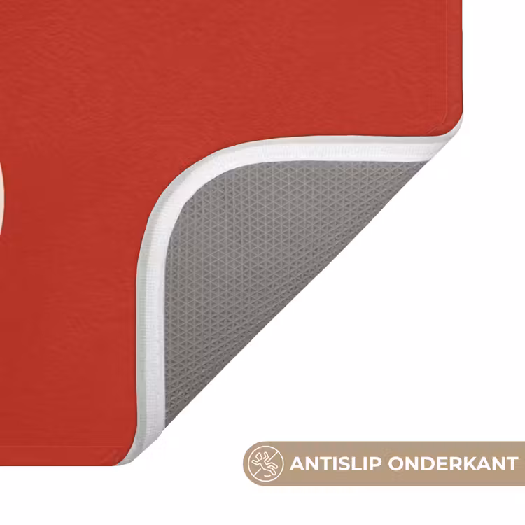 Wc Mat - Tekst - Kerst - Modern - Rood — 4