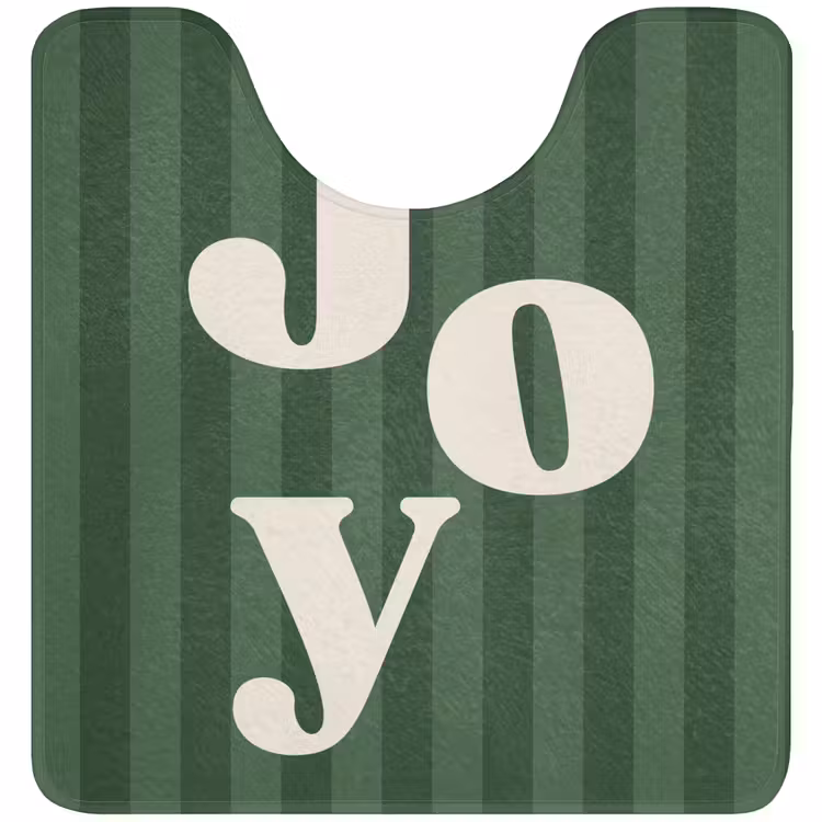 Wc Mat - Joy - Kerst - Tekst - Groen — 1