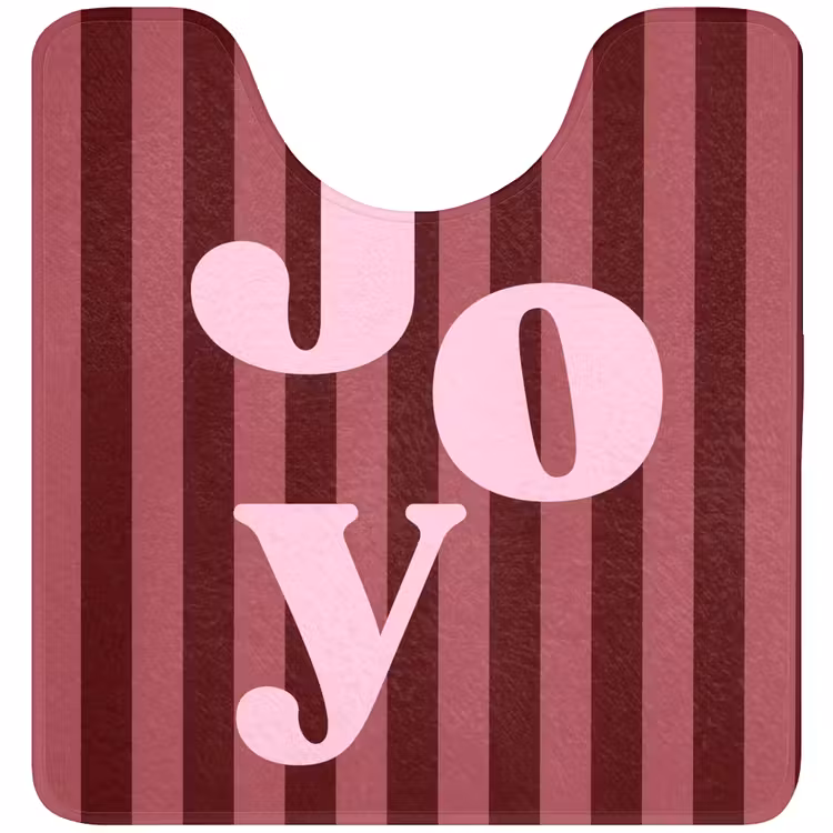 Wc Mat - Joy - Kerst - Tekst - Roze — 1