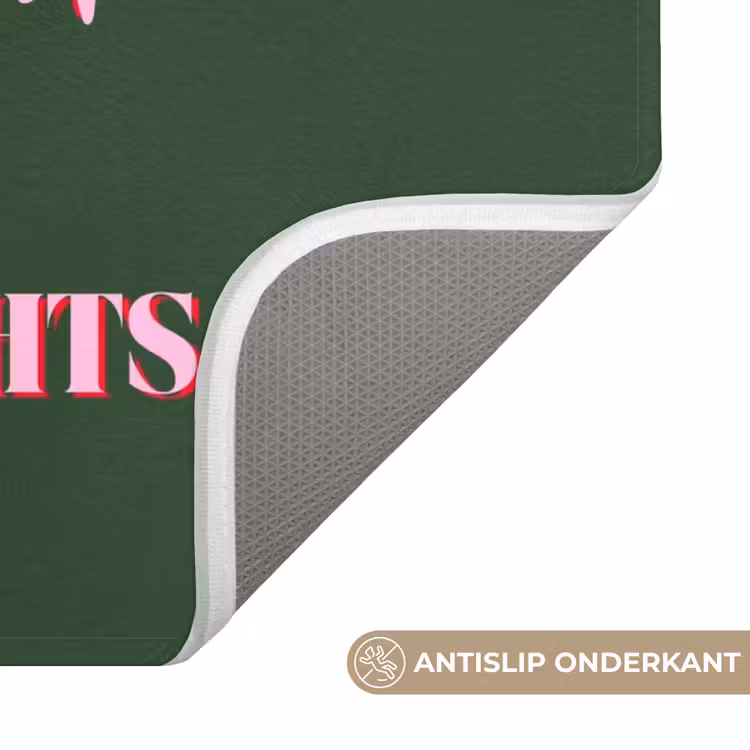 Wc Mat - Cocktail - Kerst - Roze - Groen — 4