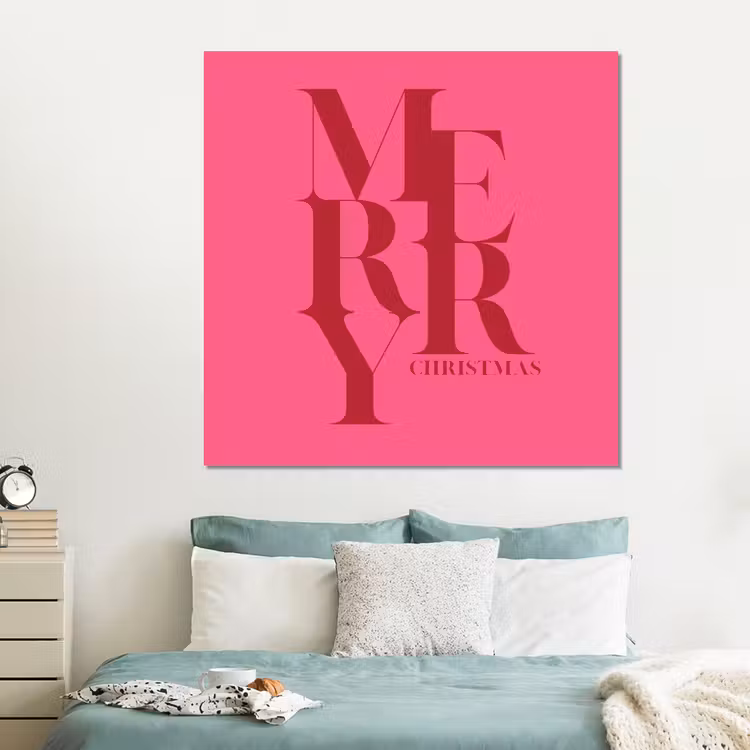 Forex - Merry - Tekst - Kerst - Roze — 2