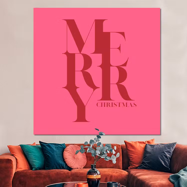 Forex - Merry - Tekst - Kerst - Roze — 3