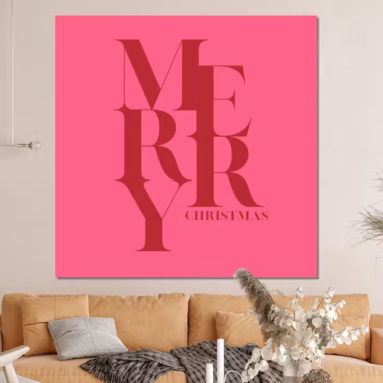 Forex - Merry - Tekst - Kerst - Roze — 4